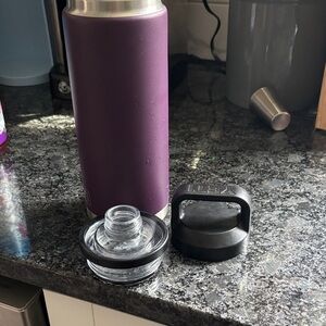 Purple yeti 26oz water bottle